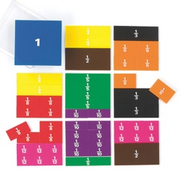 [EDX19135] EDX19135 - Fraction Squares - 1 to 12th - Printed - 51pcs