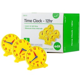 [EDX25815] EDX25815 - Clock - Geared - 12hr STUDENT - 10cm - 6pcs
