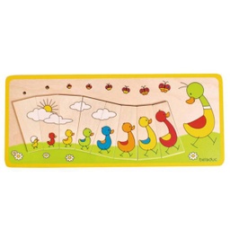 [B11100] B11100 - MATCHING PUZZLE - Duck Family - 8pcs
